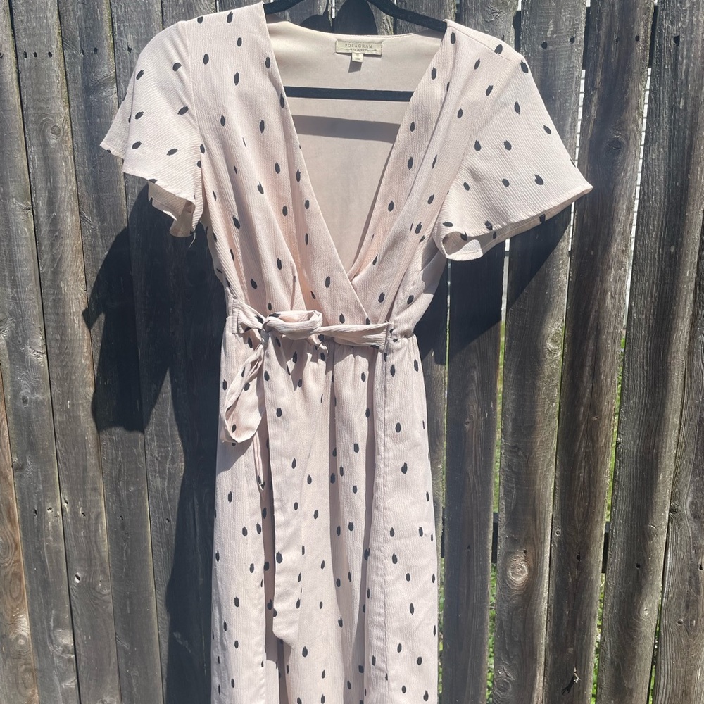 Light Blush polka dotted dress
